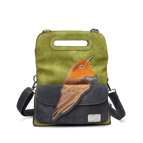Hi-di-hi Handtas/Schoudertas Robin Green/Grey