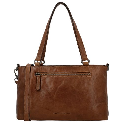 Hide & Stitches Handtas/Schoudertas 3 Vaks Westland Cognac