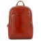 Piquadro Blue Square Large Computer Backpack With iPad cognac backpack