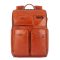 Piquadro Blue Square Computer Backpack With iPad Pro cognac backpack