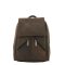 Bear Design Dark Nature Rugtas Met Flap brown Damestas