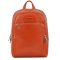Piquadro Blue Square Computer Backpack With Ipad cognac backpack