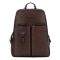 Piquadro Harper Computer Backpack With iPad Pro dark brown backpack