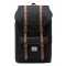 Herschel Supply Co. Little America Rugzak black/saddle brown Laptoprugzak