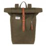 Sandqvist Dante Backpack olive with cognac brown backpack
