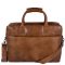 DSTRCT Fletcher Street Business Laptoptas 17,3 inch + Sleutelhanger cognac