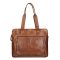 Bear Design Cow Lavato Laptopschoudertas cognac