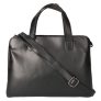 Leather Design Handtas/Schoudertas Nappa Zwart