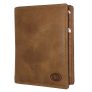 Leather Design Paspoort Portemonnee Hunter Bruin