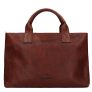 Micmacbags leren handtas Discover bruin