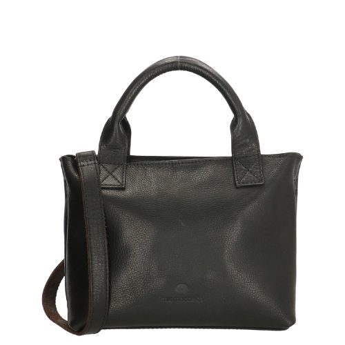 Micmacbags leren Handtas Discover Zwart