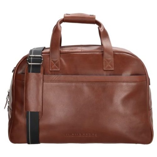 Micmacbags leren Reistas Le mans Cognac