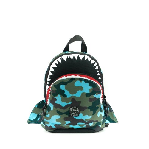 Pick & Pack Rugzak S Shark Shape Camo Light Blue