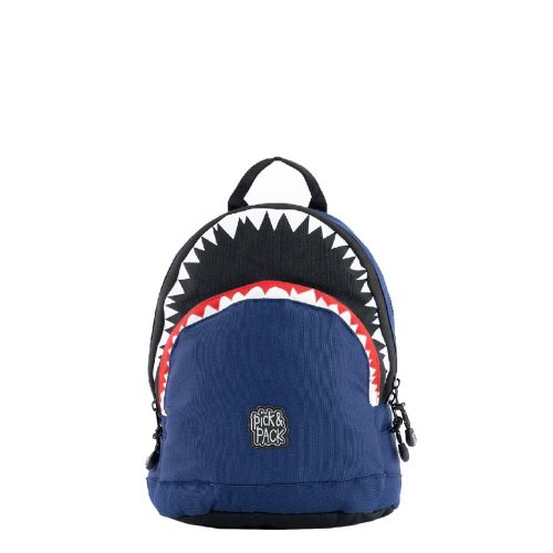 Pick & Pack Rugzak Shark Shape S Navy