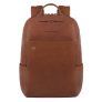 Piquadro Black Square Computer Backpack with iPad Compartment tobacco backpack