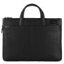 Piquadro Black Square Small Expandable Computer Bag 15.6" black