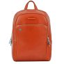 Piquadro Blue Square Computer Backpack With Ipad cognac backpack
