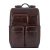 Piquadro Blue Square Computer Backpack With iPad Pro brown backpack