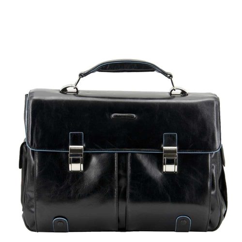 Piquadro Blue Square Computer Briefcase black