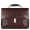Piquadro Blue Square Expandable Computer Portfolio Briefcase 15" Mahogany