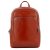 Piquadro Blue Square Large Computer Backpack With iPad cognac backpack