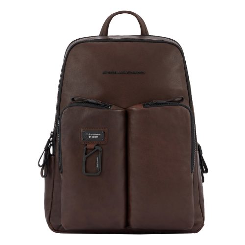 Piquadro Harper Computer Backpack With iPad Pro dark brown backpack