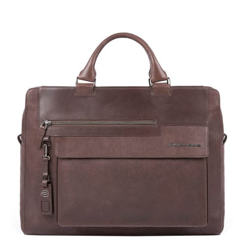 Piquadro Vostok Computer Portfolio Briefcase dark brown