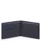 Piquadro Blue Square S Matte Men&apos;s Wallet With Flip Up ID Night Blue