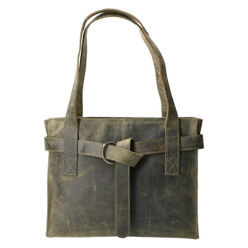 Revival by Leather Design Handtas Hunter Groen
