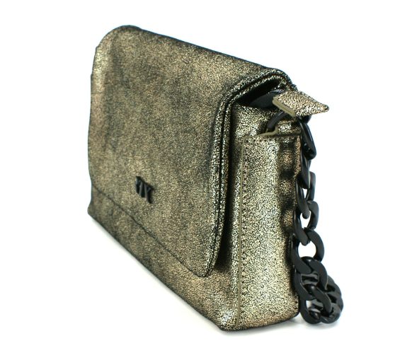 RTX Leren schoudertas Malmo metallic