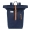 Sandqvist Dante Backpack blue with cognac brown leather backpack