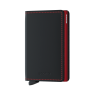Secrid Slim Wallet Portemonnee Matte Black / Red