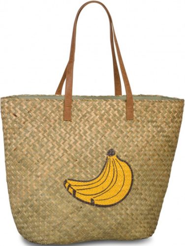 shopper Bananas dames 41 liter riet lichtbruin