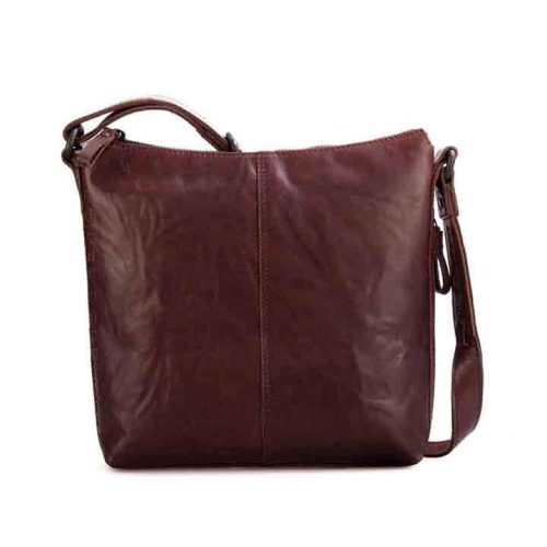 Spikes & Sparrow Crossbody Schoudertas Donker Bruin