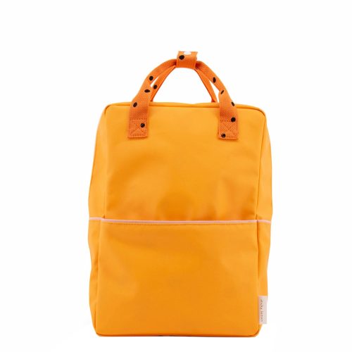 Sticky Lemon Freckles Backpack Large sunny yellow carrot orange candy pink