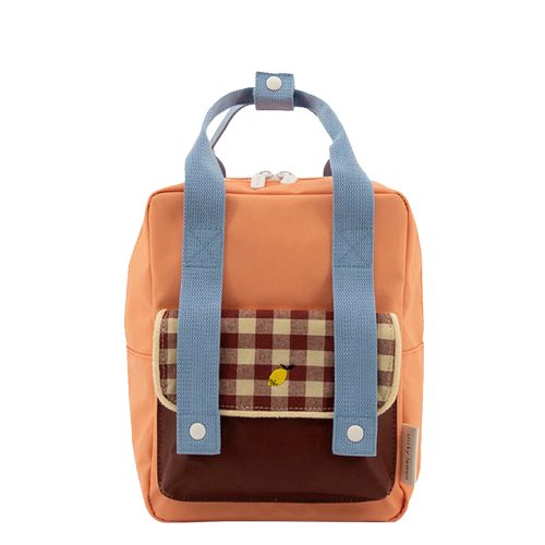 Sticky Lemon Gingham Backpack Small cherry red sunny blue berry swirl