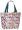 strandtas 38 x 40 cm polyester blauw