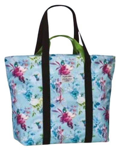 strandtas 46 x 46 cm polyester blauw