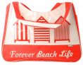 strandtas FashionBag polyester 53 cm rood