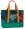 strandtas met koelvak 50 x 43 cm polyester groen