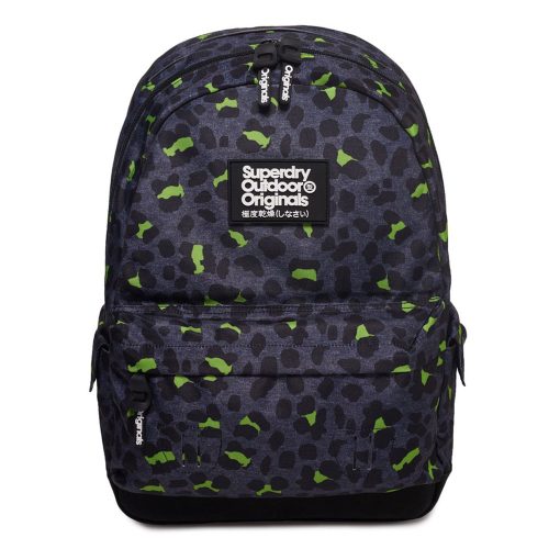 Superdry Montana Print Edition Backpack Animal Dark Marl Lime