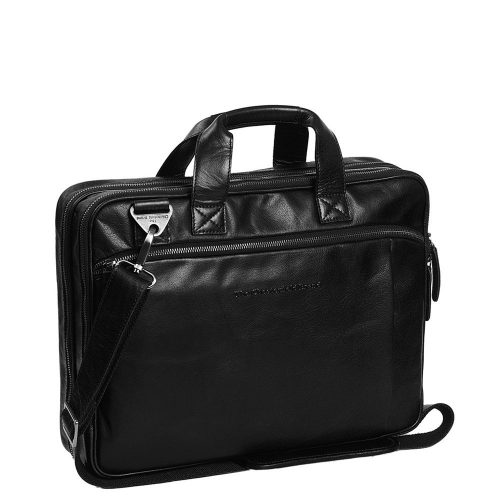 Chesterfield Leren Laptoptas 15 inch Manuel Zwart