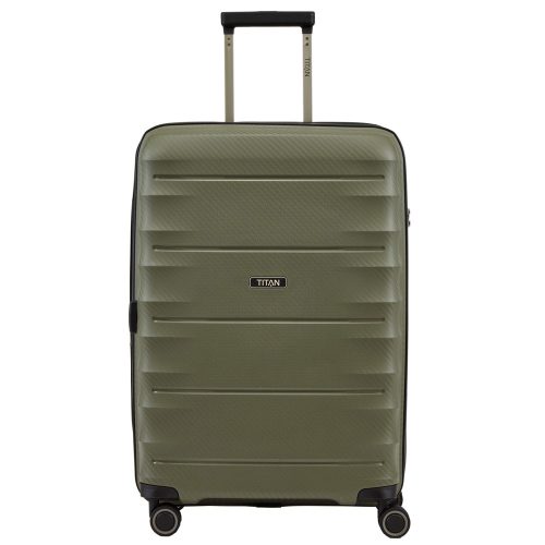 Titan Highlight 4 Wheel Trolley M Expandable Khaki
