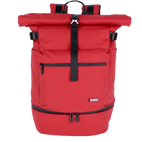 Travelite Basics Rollup Backpack red backpack