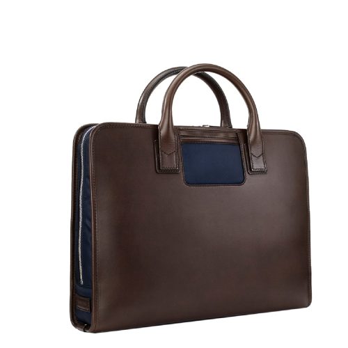 Travelteq The Briefcase Original Aktetas espresso/navy Aktetas