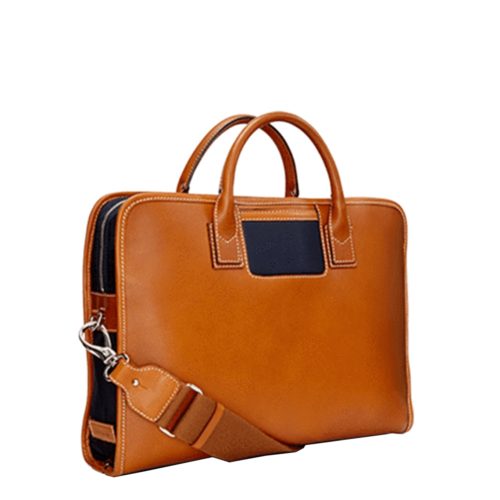 Travelteq The Messenger Aktetas cognac/navy
