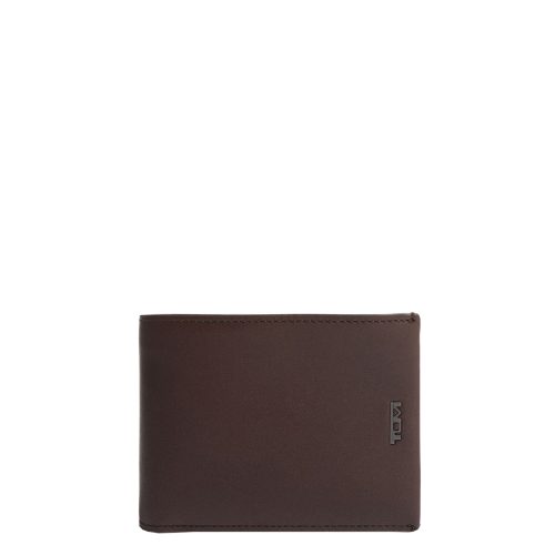 Tumi Nassau SLG Global Double Billfold brown smooth Heren portemonnee