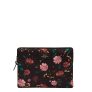 Wouf Black Flowers iPad hoes black Laptopsleeve