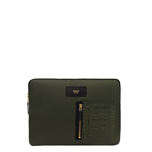 Wouf Camo Bomber iPad hoes green Laptopsleeve